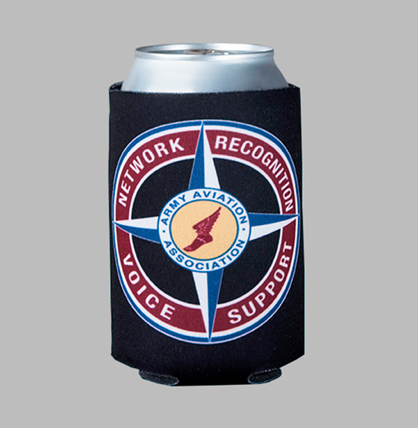 AAAA Black Koozie with Full Color Logo